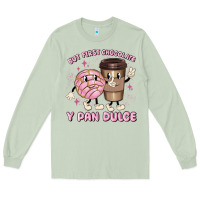 Matcha but first chocolate y pan dulce Long Sleeve Tee - MaliasSmallBusiness
