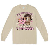Mushroom but first chocolate y pan dulce Long Sleeve Tee - MaliasSmallBusiness