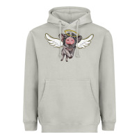 Moon Dust angel baby pig Heavyweight Hoodie - BarkalooDesign