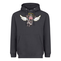 Angel Baby Pig Heavyweight Hoodie | Teevron