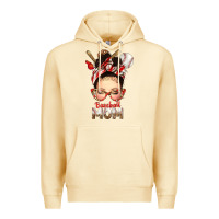 Pina Colada Baseball Mom Messy Bun Premium Hoodie - texasbilliewilder