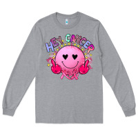 Heather Grey hey cancer Long Sleeve Tee - JahusDesignShop