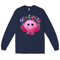 Navy hey cancer Long Sleeve Tee - JahusDesignShop