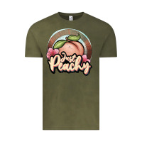 Vintage Olive just peachy Vintage Tee - JahusDesignShop