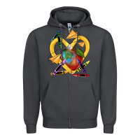 Smoke heart pencil Zipper Hoodie - NancyCooperArtShop