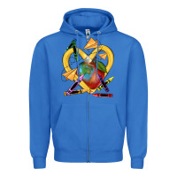 True Royal heart pencil Zipper Hoodie - NancyCooperArtShop