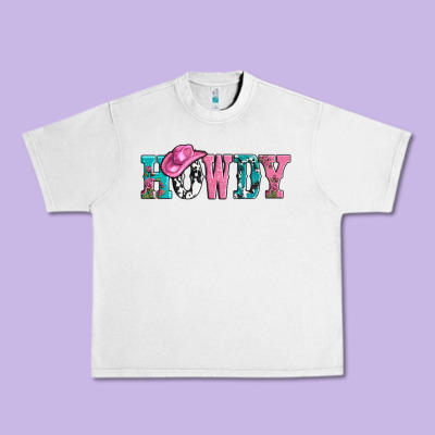 Valentines Day Howdy And Heart Gift Urban Heavy Tee Designed By Adodesignshop