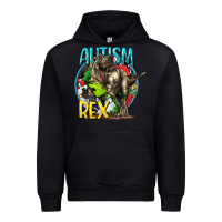 Black Autism Rex Urban Hoodie - CowGirlArtShop