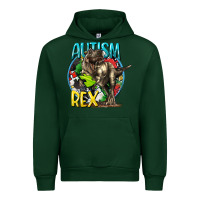 Forest Green Autism Rex Urban Hoodie - CowGirlArtShop
