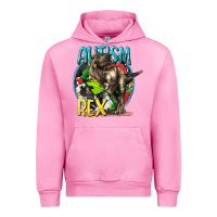 Fuchsia Pink Autism Rex Urban Hoodie - CowGirlArtShop