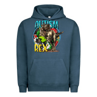 Pigment Midnight Navy Autism Rex Urban Hoodie - CowGirlArtShop