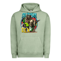Pigment Oil Green Autism Rex Urban Hoodie - CowGirlArtShop