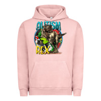 Pigment Salmon Autism Rex Urban Hoodie - CowGirlArtShop