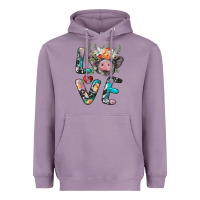 Lavender pig love Heavyweight Hoodie - BarkalooDesign