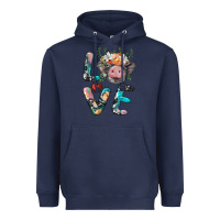 Navy pig love Heavyweight Hoodie - BarkalooDesign