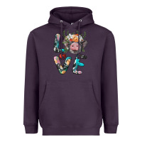 Plum pig love Heavyweight Hoodie - BarkalooDesign