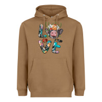Toasted Coconut pig love Heavyweight Hoodie - BarkalooDesign