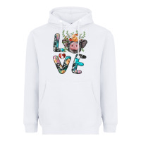 White pig love Heavyweight Hoodie - BarkalooDesign