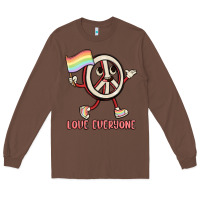 Chestnut love everyone Long Sleeve Tee - MaliasSmallBusiness