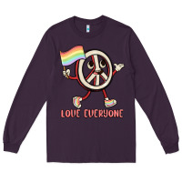 Plum love everyone Long Sleeve Tee - MaliasSmallBusiness