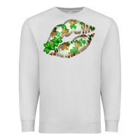 Dove Grey St. Patricks Day White Lips Premium Sweatshirt - Bettercallsaul