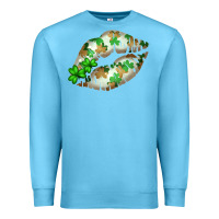 Ocean Blue St. Patricks Day White Lips Premium Sweatshirt - Bettercallsaul
