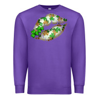 Purple St. Patricks Day White Lips Premium Sweatshirt - Bettercallsaul