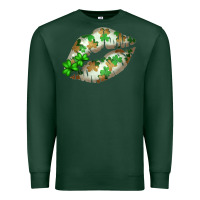 Sports Green St. Patricks Day White Lips Premium Sweatshirt - Bettercallsaul