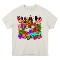 Cream mexican day of the dead Heavy Core Tee - Zillion Design Studio