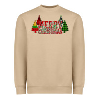 Mushroom merry christmas glitter plaid trees Heavyweight Sweatshirt - AdoDesignShop