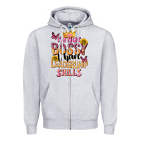 Heather Grey im not bossy i just have leadership skills Zipper Hoodie - NancyCooperArtShop