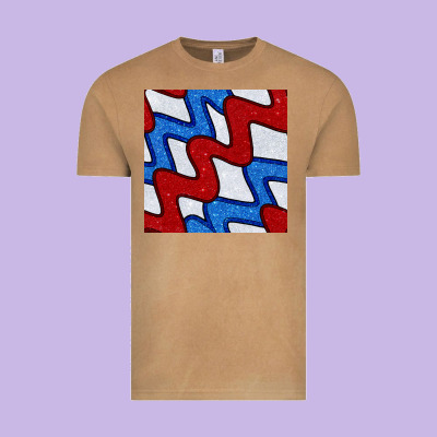 Glitter 4th Of July Seamless Pattern Vintage Tee Designed By Bundleandbundleshop