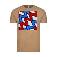 Vintage Coffee Glitter 4th Of July Seamless Pattern Vintage Tee - BundleAndBundleShop