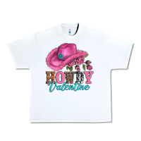 Valentines Day Cowgirl Hat And Howdy Urban Heavy Tee | Teevron