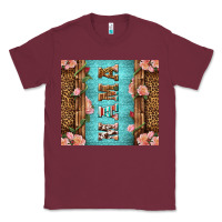 Burgundy Western Mama Pink Roses Classic Tee - LillyAllenDesigns