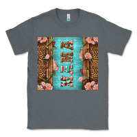 Charcoal Heather Western Mama Pink Roses Classic Tee - LillyAllenDesigns