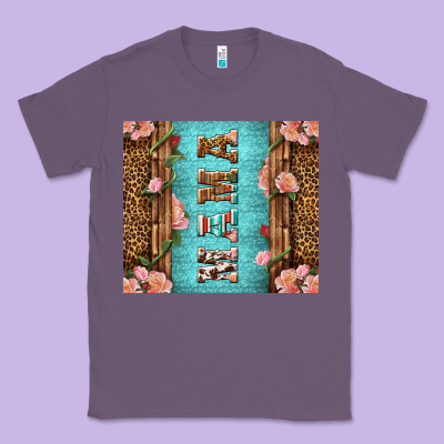 Western Mama Pink Roses Classic Tee Designed By Lillyallendesigns
