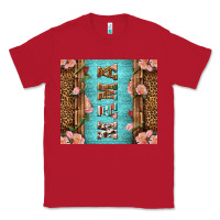 Red Western Mama Pink Roses Classic Tee - LillyAllenDesigns