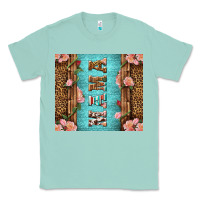 Seafoam Western Mama Pink Roses Classic Tee - LillyAllenDesigns