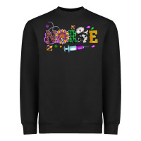 Black mardi gras nurse leopard cowhide glitter Heavyweight Sweatshirt - Artiststas