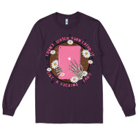 Plum i don't watch prn i read it like a fucking lady Long Sleeve Tee - MaliasSmallBusiness
