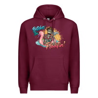 Burgundy Bitches be floatin' skeleton summer Premium Hoodie - NancyCooperArtShop