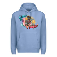 Colony Blue Bitches be floatin' skeleton summer Premium Hoodie - NancyCooperArtShop