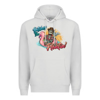 Dove Grey Bitches be floatin' skeleton summer Premium Hoodie - NancyCooperArtShop