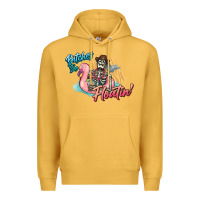 Mustard Bitches be floatin' skeleton summer Premium Hoodie - NancyCooperArtShop