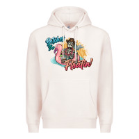 Pale Pink Bitches be floatin' skeleton summer Premium Hoodie - NancyCooperArtShop
