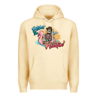 Pina Colada Bitches be floatin' skeleton summer Premium Hoodie - NancyCooperArtShop