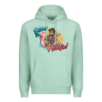 Seafoam Bitches be floatin' skeleton summer Premium Hoodie - NancyCooperArtShop