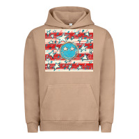 Pigment Burro America flag smiley  tumbler Urban Hoodie - HowdyJamesFarm