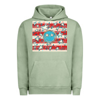 Pigment Oil Green America flag smiley  tumbler Urban Hoodie - HowdyJamesFarm